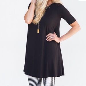 Agnes & Dora short sleeve swing tunic with pockets